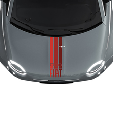 Tri Stripes Italy Flag Hood Stripe Decal Sticker Graphics for Fiat 500
 2