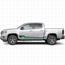 Retro Parallel Door & Rocker Panel Vinyl Stripes for Chevrolet Colorado 2nd Gen 2015-2022_3