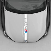 BMW X2 U10 Hood Checkered Stripe Decal - Vinyl M Performance
 3