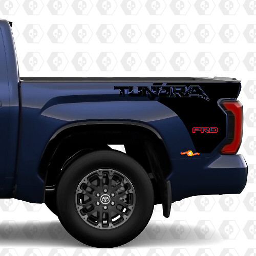 Tundra Lettering Bed Side Decal Sticker for Toyota Tundra TRD 1