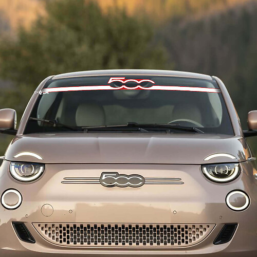 Front 500 Windshield Decal Graphics for Fiat 500
