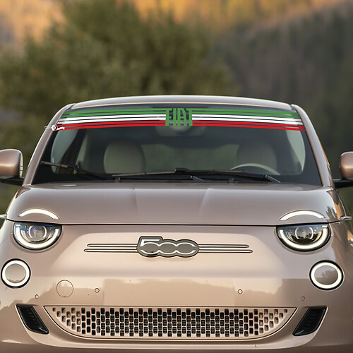 Front 500 Windshield Decal Graphics for Fiat 500
