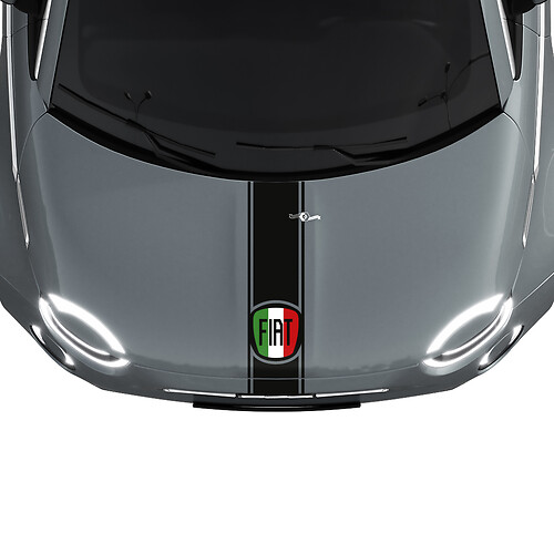 Stripe Bandiera Italia Adesivo Decalcomania Grafica per Fiat 500
