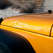 Custom Text and coordinates Mountain Jeep Wrangler bonnet Decal rubicon sahara JL JK CJ TJ YJ
 2