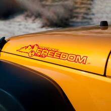 Mountain Style Custom Text Hood Vinyl Decal Kit for Jeep Wrangler_3