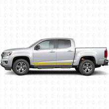 Custom Text Frame Door & Rocker Panel Vinyl Stripes for Chevrolet Colorado 2nd Gen 2015-2022_3