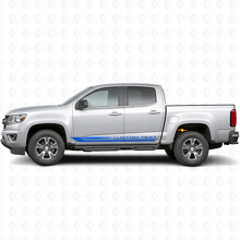 Custom Text Frame Door & Rocker Panel Vinyl Stripes for Chevrolet Colorado 2nd Gen 2015-2022_5