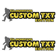Custom Text and Logo Gladiator Edition Hood Decals for Jeep Gladiator hoods
 3