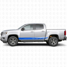 Diagonal Slot Door & Rocker Panel Vinyl Stripes for Chevrolet Colorado 2nd Gen 2015-2022_5