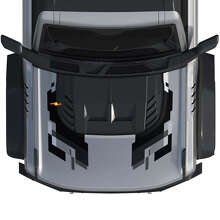 Hood Abstract Graphics Kit Vinyl Decal Sticker for Musclecar horse power truck 2