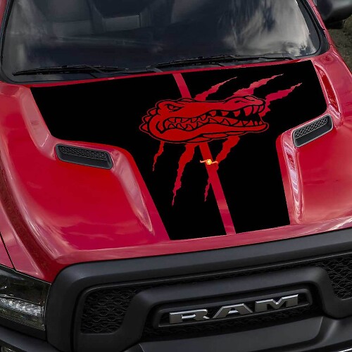 Alligator Claw Hood Vinyl Decal for Dodge Ram Rebel 