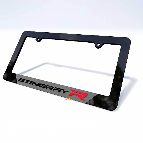 Stingray R Vehicle License Plate Covers Frames Vehicle Decor for Chevrolet Corvette C8

