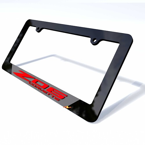 Stingray R Vehicle License Plate Covers Frames Vehicle Decor for Chevrolet Corvette C8
