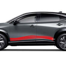 Sides Universal Wave Graphics Decal Kit for Nissan ARIYA
 3