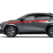 Sides Universal Accent Stripes Racing Graphics Decal Kit for Nissan ARIYA
 3