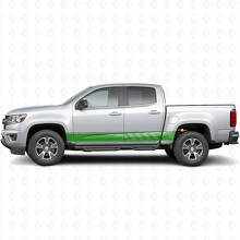 Staggered Slot Door & Rocker Panel Vinyl Stripes for Chevrolet Colorado 2nd Gen 2015-2022_6
