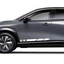 Sides Universal Checkered Stripes Racing Graphics Decal Kit for Nissan ARIYA
 2