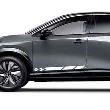 Sides Universal Checkered Stripes Racing Graphics Decal Kit for Nissan ARIYA
 2