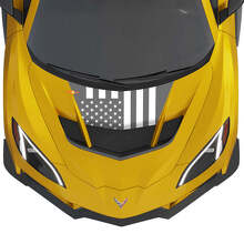 US Flag Hood Vinyl Decal for Chevrolet Corvette ZR1_3