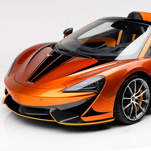 McLaren 570S Hood Stripe Graphics Vinyl Decal Sticker
