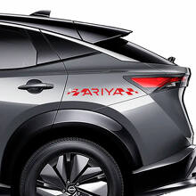 Sides Checkered Stripes Racing Graphics Decal Kit for Nissan ARIYA
 3