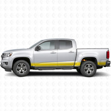 Slim Accent Door & Bedside Vinyl Stripes for Chevrolet Colorado 2nd Gen 2015-2022_3