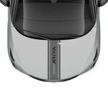 Hood Dual Stripe Racing Graphics Decal for Nissan ARIYA
 3