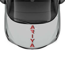 Hood Dual Colors Stripe Racing Graphics Decal for Nissan ARIYA
 3