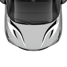 Hood Dual Colours Tribal Stripe Racing Graphics Decal for Nissan ARIYA
 2