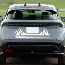 Rear Mountains Racing Stripes Graphics Decal for Nissan ARIYA 2