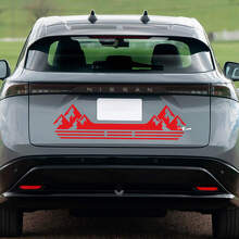 Rear Mountains Racing Graphics Decal for Nissan ARIYA
 3