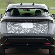 Rear Mountains Racing Graphics Decal for Nissan ARIYA 2
 2