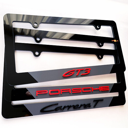 Any Logo or Your Custom Text Vehicle License Plate Covers Frames Decor
 1