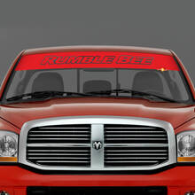 Windshield Rumble Bee Banner Vinyl Decal Sticker for Dodge RAM
 3