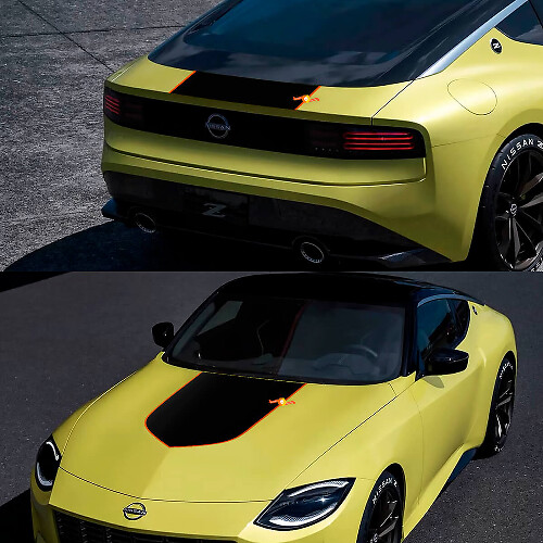 Kit d'autocollants en vinyle pour capot 2 pour Nissan Legend Z Edition