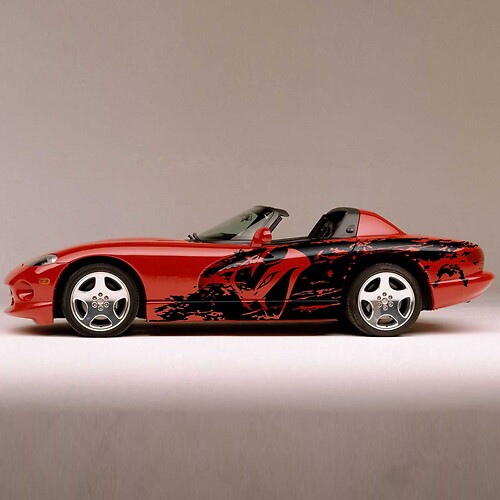 Side Viper Grange graphics vinyl decals racing sticker logo for DODGE VIPER
