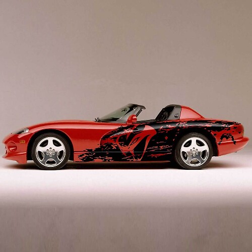 Splash Viper Style Side Stripes Vinyl Decal Kit for Dodge Viper