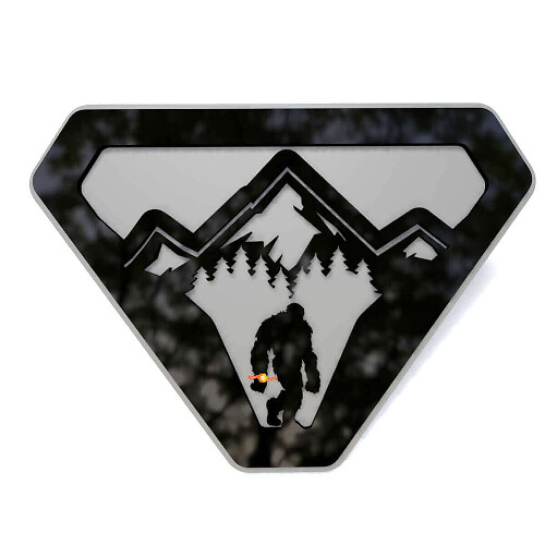 Mountain Sasquatch Bigfoot 3D Fender Badge Emblem