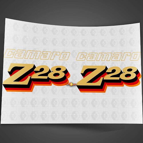 Chevrolet Camaro Vintage Z28 decal sticker 2