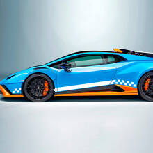 Autocross Stripe Flag Side Vinyl Decal Sticker Graphics 2 for Lamborghini STO 2
