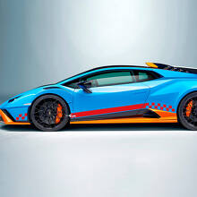 Autocross Stripe Flag Side Vinyl Decal Sticker Graphics 2 for Lamborghini STO 3