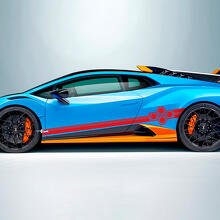 Hexagon Stripes Side Vinyl Decal Sticker Graphics for Lamborghini STO
 3