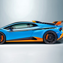 Two colours Stripes Side Vinyl Decal Sticker Graphics for Lamborghini STO
 2