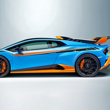 Two colours Stripes Side Vinyl Decal Sticker Graphics for Lamborghini STO
 3