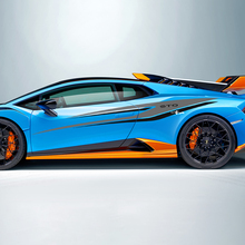 Two colours Tribal Stripes Side Vinyl Decal Sticker Graphics for Lamborghini STO
 2
