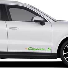 Pair Porsche Stickers Cayenne S Porsche  Doors Side Decal Sticker
 3