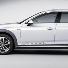 Pair Audi Allroad Decal Logo Doors Quattro Stickers Decals
 2