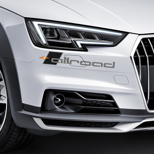 Front Bumper Audi Allroad Decal Stickers Decals
 1