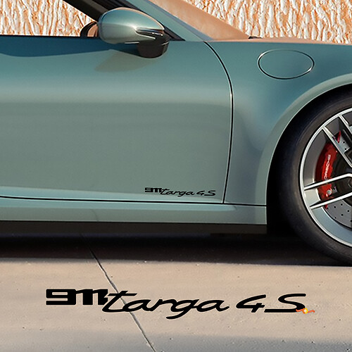 Side Doors Decal Sticker for Porsche 911 Targa 4S 2026
 1