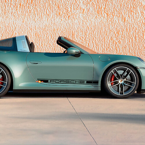 Side Doors Decorative Decal Sticker for Porsche 911 Targa 4S 2026
 1